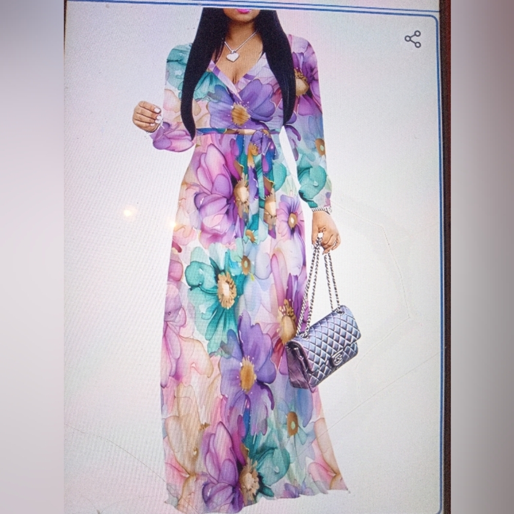 CHRISTMAS MARK DOWN! NEW PinkPatty Maxi Dress Sz Lg